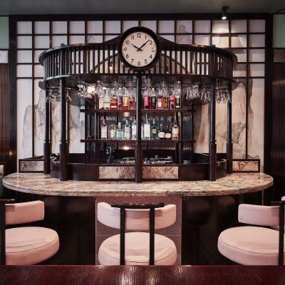 Bar area with marble top