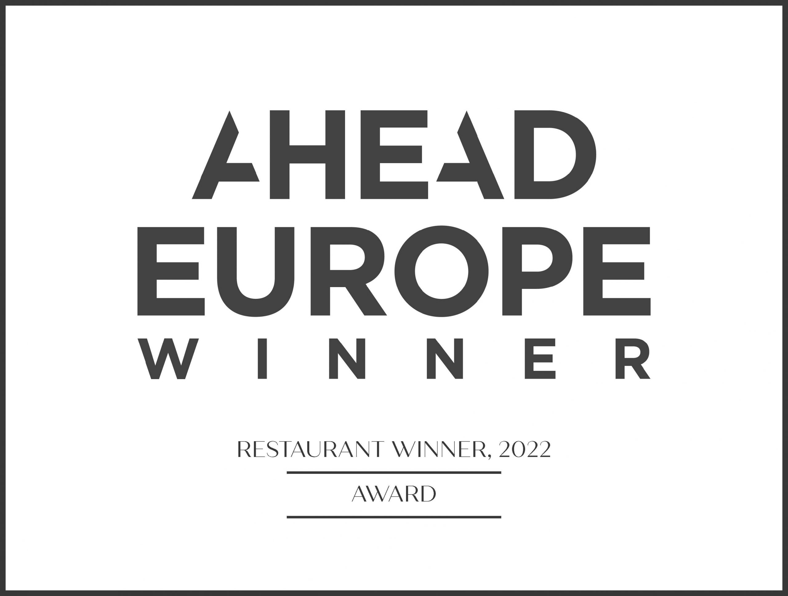Ahead Europe Restaurant Winner 2022
