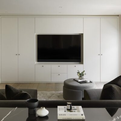 Media room in private residence primrose hill